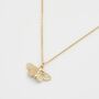 Deco Butterfly Blue Necklace, thumbnail 4 of 7