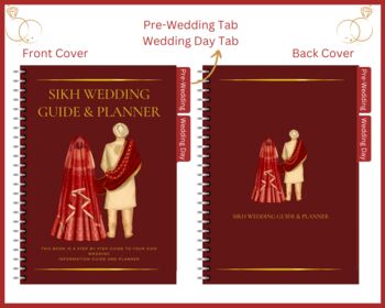 Red Sikh Wedding Guide And Planner, 3 of 9