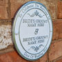 Personalised Round Wedding Heritage Aluminium Gift Plaque, thumbnail 5 of 6