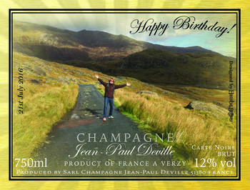 Personalised Birthday Champagne, 3 of 3