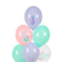 Six Mermaid Birthday Party Balloons, thumbnail 2 of 2
