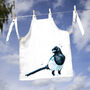 Inky Magpie Canvas Child's Apron, thumbnail 1 of 6