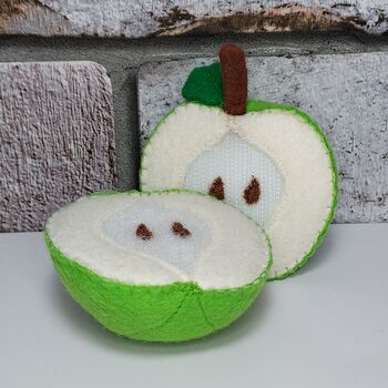 Cuttable Felt Apple Toy – Interactive, Handmade, Ukca/Ce Certified, 5 of 6