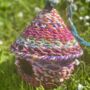 Bird House Made From Colourful Recycled Sari Fabric, thumbnail 2 of 3