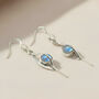 Handmade Sterling Silver Moonstone Drop Earrings, Stone Of New Beginnings, thumbnail 1 of 5