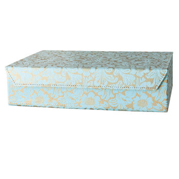 Recycled Gold Floral A4 Storage Box, 4 of 6