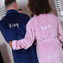 Personalised Fleece Dressing Gown, thumbnail 3 of 12