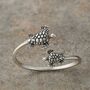 Sterling Silver Adjustable Turtle Ring, thumbnail 1 of 7