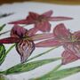 Pink Lily Watercolour A4 Art Print, thumbnail 4 of 5