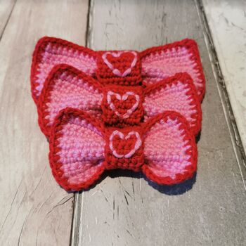 Valentines Day Pet Bow Tie, Two Sizes, Two Styles, 2 of 5