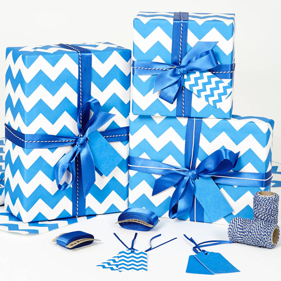 Recycled Chevron Wrapping Paper, 1 of 2