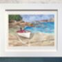 Isles Of Scilly Boat Upcycled Paper Collage Print, thumbnail 1 of 5