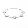 Clover Bracelet Silver/White, thumbnail 2 of 4