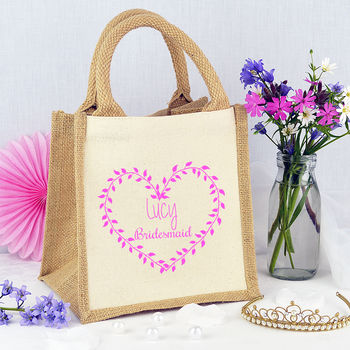 Personalised Heart 'Bridesmaid' Bag, 2 of 2