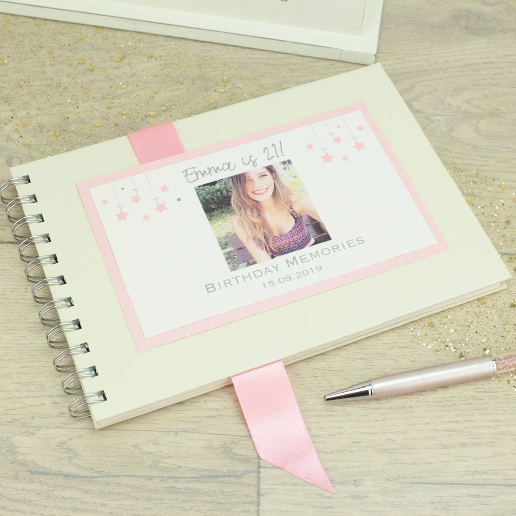 Personalised Birthday Photo Memory Guest Book By Dreams To Reality