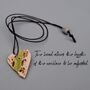 Mothers Day Gift Handmade Ceramic Pendant Adjustable Length, thumbnail 3 of 12