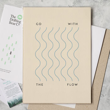 'Go With The Flow' Graphic Print, 2 of 4
