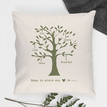 Personalised Family Tree Cushion Cover, 11 of 12