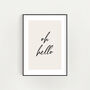 Oh Hello Wall Print, thumbnail 5 of 5