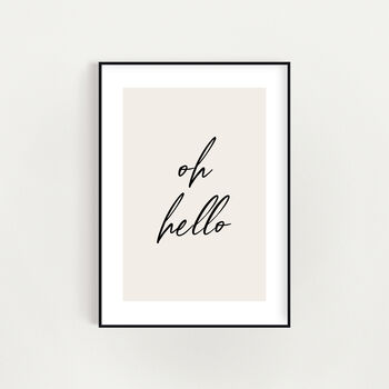 Oh Hello Wall Print, 5 of 5