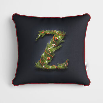 Christmas Garland Letter Alphabet Cushion, 4 of 11