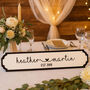 Personalised Wedding Road Sign Names And Date, thumbnail 1 of 4