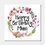 Floral 'Happy Birthday Mum' Card, thumbnail 2 of 2