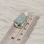 Raw Aquamarine Sterling Silver Pendant Necklace, thumbnail 6 of 6