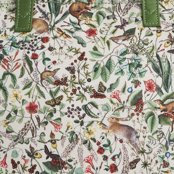 Green Garden Floral Grab Tote, 5 of 8
