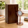 Personalised 7th Anniversary Gift Copper Desk Clock, thumbnail 5 of 12