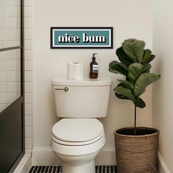 Nice Bum Framed Typography Print, 5 of 12