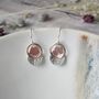 Orchid Petal Silver Earrings, thumbnail 5 of 6