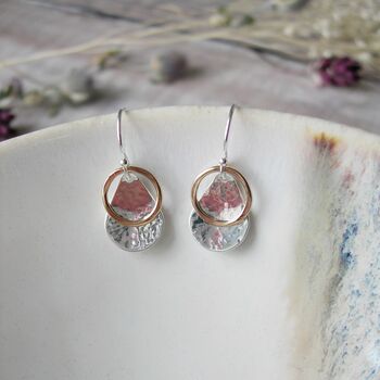 Orchid Petal Silver Earrings, 5 of 6