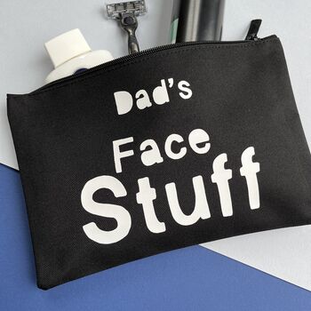 Father's Day Face Stuff Storage Pouch, 4 of 4