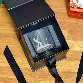 Personalised Fishing Whiskey Glass Tumbler Gift Set, 4 of 6