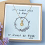 If I Could Pick A Mum It Would Be You Mother's Day Flower Necklace, thumbnail 2 of 7