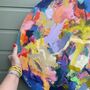 Round Abstract Colourful Modern Artwork Painting, thumbnail 2 of 2