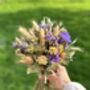 Purple Yellow Meadow Dried Bouquet, thumbnail 7 of 7