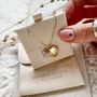 Monstera And Rose Quartz 18ct Gold Necklace, thumbnail 3 of 3