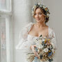 Blair Thistle Wedding Dried Flower Crown Wedding Headband, thumbnail 3 of 5