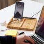 Personalised Has The Power Desk Tray Wireless Charger, thumbnail 3 of 6