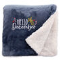 Hello December Cosy Home Christmas Snuggle Blanket, thumbnail 4 of 8