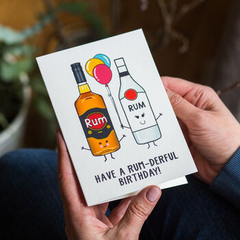 Funny Rum Birthday Card, 3 of 4