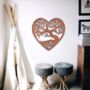 Metal Tree Of Life Heart Wall Art, Love Sign Decor, thumbnail 6 of 8