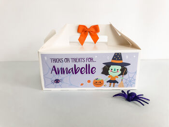 Personalised Halloween Trick Or Treat Box, 2 of 8