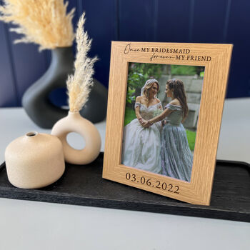 Personalised Bridesmaid Thank You Gift Photo Frame, 9 of 10
