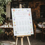 Whimsical Wildflower Wedding Table Plan, thumbnail 4 of 5