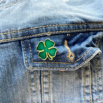 Good Luck Clover Enamel Pin – Exam Gift For Students, Gcse Gift, Motivational ‘Just Do Your Best’ Pin”, 9 of 11