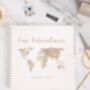 Personalised Travel Scrapbook For Couples Memory Book, World Map Design, thumbnail 3 of 5