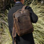 Genuine Leather Backpack, thumbnail 5 of 12